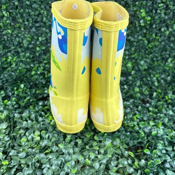 HUNTER X PEPPA PIG CLASSIC MUDDY PUDDLES WELLINGTON BOOTS SIZE 1 kids - Picture 4 of 9
